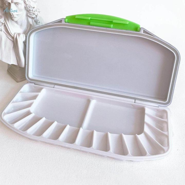 Watercolor Palette Paint Box Large Capacity with Mixing Area 16 Wells Portable Empty Paint Palette