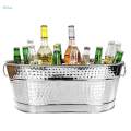 Galvanized Oval Beverage for Home Parties Chilling Beer. 