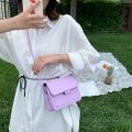 Women's Crossbody Bag Solid Color Simple Fashion Casual Shoulder Bag Trend Small Square Bag Retro One-shoulder Messenger Bag. 