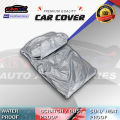 MITSUBISHI PAJERO/HIGH LANDER | TOYOTA PRADO / HILUX Waterproof Dustproof Lightweight Exterior Car Cover Car Body Cover  Silver Color CAR COVER. 