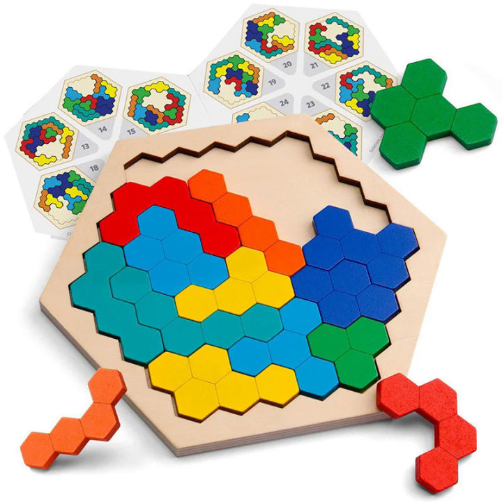 3D%20Hexagonal%20Wooden%20Puzzles%20Educational%20Toys%20For%20Children%20Kids%20Preschool%20Tangram%20Board%20Brain%20IQ%20Test%20Game%20Montessori%20Toys%20Gifts%20-%20Image%209