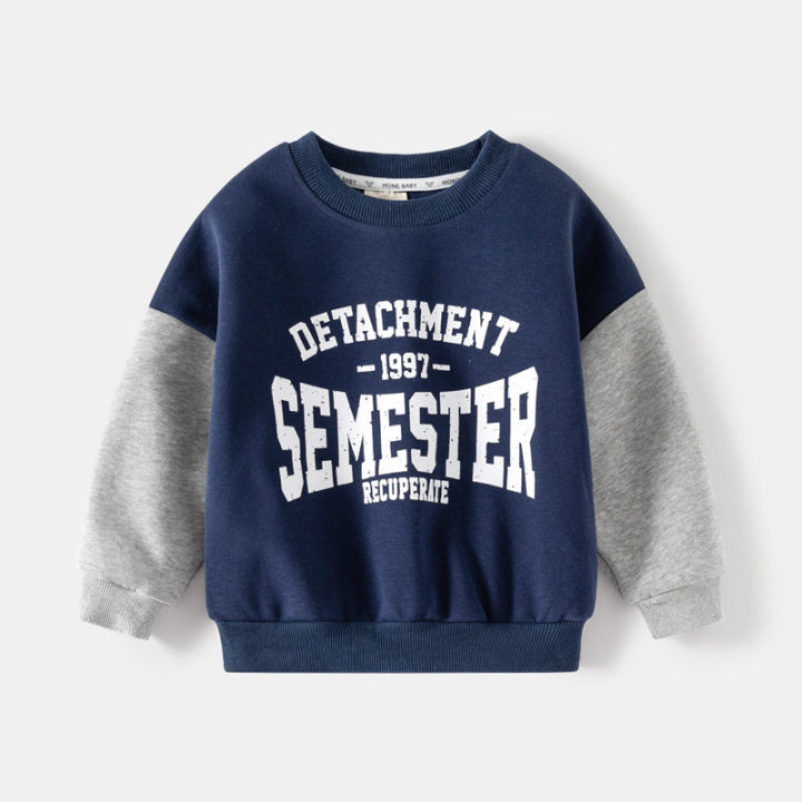 Korean%20version%20of%20children's%20clothing%20wholesale%202023%20autumn%20clothes%20boys%20two%20sweatshirts%20baby%20loose%20tops%20children's%20sleeve%20tide%20shirts%20-%20Image%202