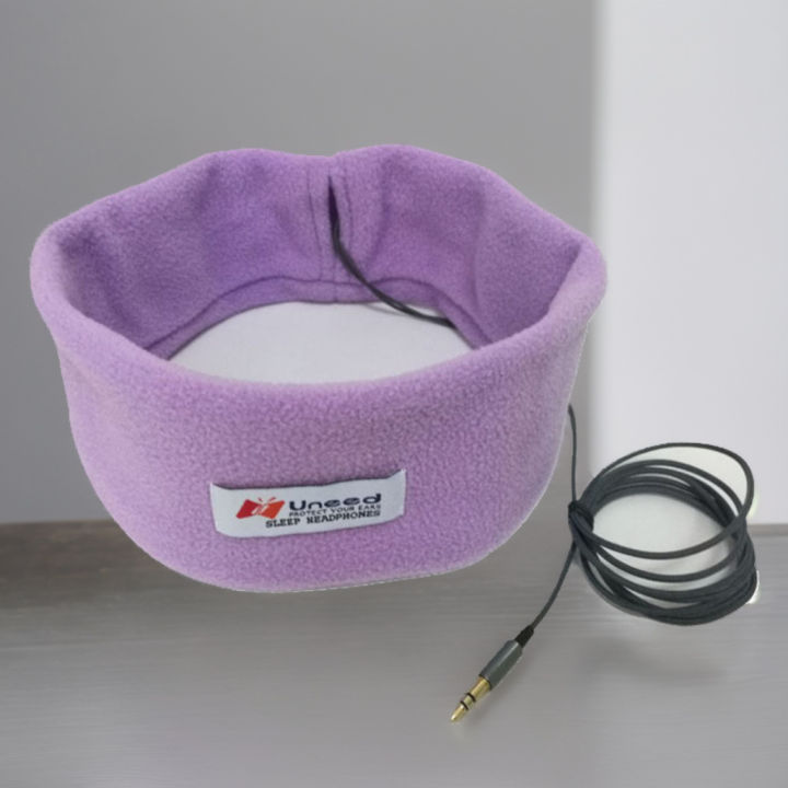 Unido uneed Sleep Headband Plush Fabric Protects Ear Side Sleep Without Pressing Ear Painless Headphones
