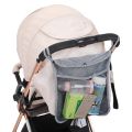 Four-color linen stroller hanging bag baby stroller back hanging bag baby out storage bag. 