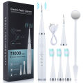 USB Electric Toothbrush Scaler Set Home 5-speed High Frequency Vibration Cleaning Dental Scaler to remove calculus.