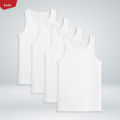 Pack of 4 Pcs Boys Soft Cotton & Breathable Undershirt Tank Tops From Levin. 