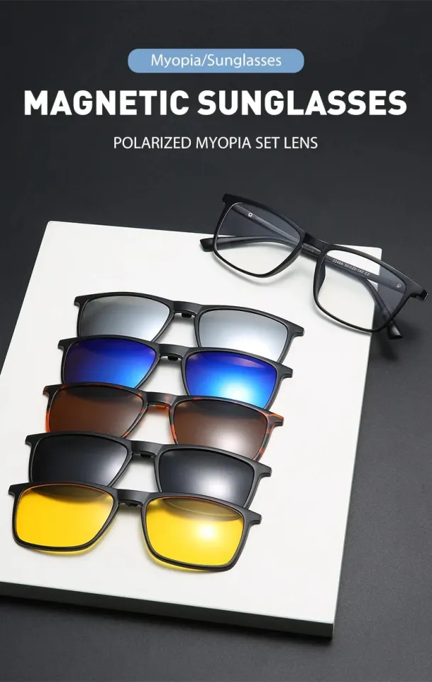 VCKA In Polarized Myopia Sunglasses Men Women Magnetic Clip On