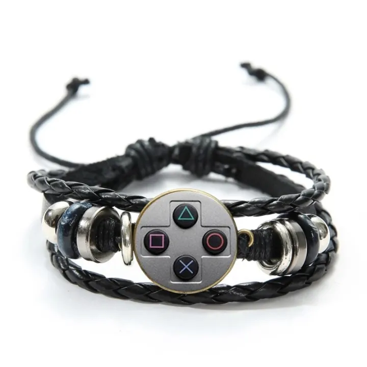 SONGDA%20Old%20Video%20Game%20Controller%20Men%20Leather%20Bracelet%20Novelty%20Handmade%20Glass%20Gem%20Art%20Photo%20Charm%20Bracelet%20Boys%20Gift%20Idea%20Jewelry%20-%20Image%207