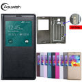 Flip Cover Leather Phone Case Smart View For Samsung Galaxy S5 SV S 5 G900A G900I G900F G900 G900H G900FD SM-G900F SM-G900H Case.
