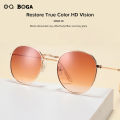 OQ BOGA 25 Colors Fashion Outdoor Anti UV Sunglasses Women Men Eye Protection Metal Oval Frame Sun Glasses UV400.