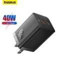 Baseus GaN5 Pro Fast Charger C+C 40W for iPhone Samsung Macbook iPad. 
