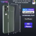 Full HD Matte Back Shield Protection For Iphone 15 pro max/15 pro/15/ 14 pro max/13 pro max/12pro max To 11 Pro Max Back Screen Protector. 