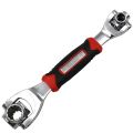 48 in 1 NEW Socket Wrench Multifunction Universal Tool with Spline Bolts 360 Degree Revolving Spanner (Red & Black). 