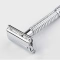 Classic Razor handle Precise Men's Barber Straight razor holder Safety Stainless steel Shaving face razor  for Professional barber Personal grooming Straight razor shaving Shaving salon Men's grooming tools Home grooming Straight razor enthusiasts Smooth. 