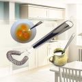 Silver Kitchen Stainless Steel Hand Mini Small Flat Sauce &Dressing Whisk.