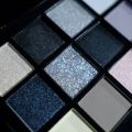 Black Smokey Eyeshadow Palette, 15 Colors ,Punk Style,Neutral Eye Make up, Shimmer Pearly Sequin Eyeshadow. 
