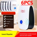 Fashions 6-1PC Ultrasonic Pest Repeller Plug In Pest Repellent Long Range Pest Control Device Multi-Function for Mosquito Spider Ants.
