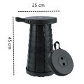 Stylish Addition - Outdoor Retractable Stool Portable Folding Camping Chair Adjustable Height Plastic Fishing Chair - Sustainable Choice. 
