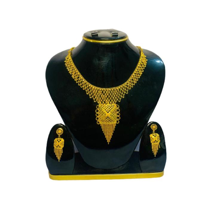 সুন্দর এবং স্টাইলিশ মেয়েদের বিয়ের গোল্ড প্লেট ডিজাইনের গহনা সেট(null)