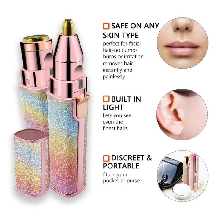 Rechargeable%20Lady%20Shaver%20Flawless%20Eyebrow%20Trimmer%20Hair%20Remover%20Women%20-%20Image%208