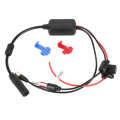 Yctze Car Stereo Antenna DAB +/FM Radio Adapter Cable Signal Receiving Amplifier SMA Head Vehicle Electronics. 
