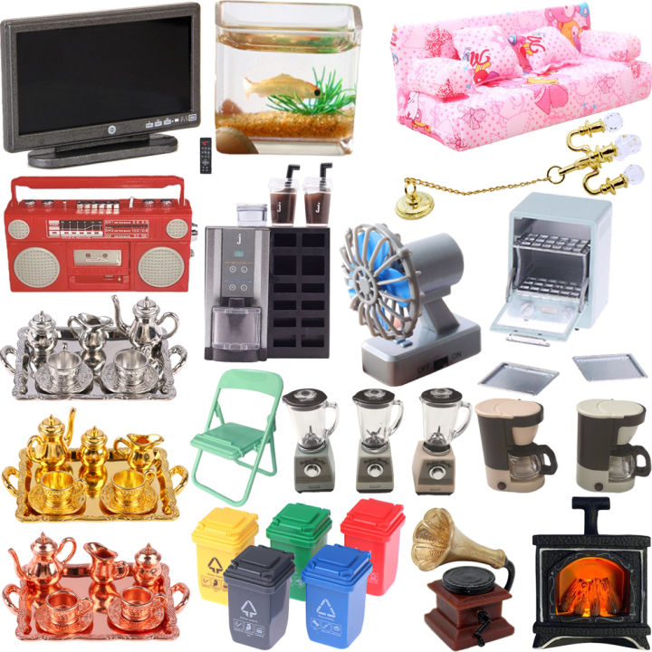 1/12 1/6 Dollhouse Furniture Accessories Miniature Items For Barbie Furniture Clothes Girls Toys Birthday Gift