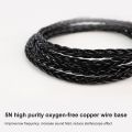 JCALLY Wear-resistant Copper Braided Headphone Earphone Cable with B/C/MMCX Pin. 