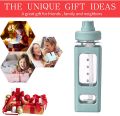Large Water Bottle Sport Plastic Portable Square Drinking Bottle for Boys and Girl Cute Juice ,Tea ,Water, Cups,(700ml). 