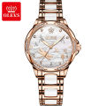 OLEV Fashion Mechanical Watch Luxury Ladies Watch Ceramic Strap  Waterproof Automatic Watches for Women - 6610. 