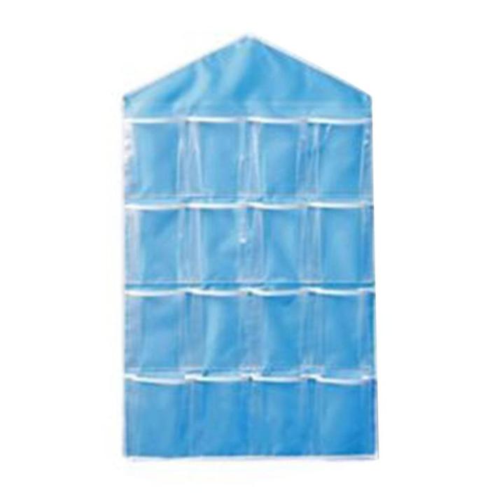 16 Pockets Clear Over Door Hanging Bag Hanger Storage Tidy Organizer For Home
