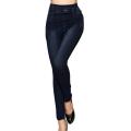 Seamless Leggings Women Pants Print Jeggings Cotton Girl Knitted High Waist Faux Jeans Denim Femme Pantalon Fitness Leggins House Foocus. 