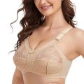 Thin Bra Full Coverage Ultra Thin Plus Size Bras For Women Wireless Minimizer Bra Women Unlined Lace Big Size B C D DD E Sarcasmsm.