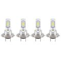 4PCS Mini H7 + H7 Combo LED Headlight Kit Bulbs High Low Beam 240W 52000LM 6000K Kit Super White. 
