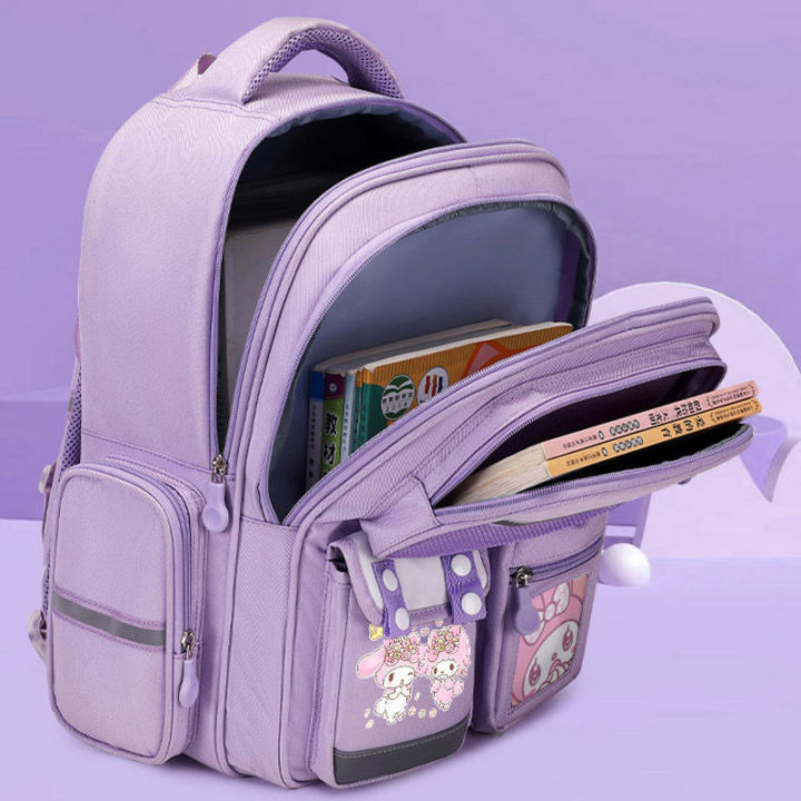 Melody%20School%20Bag%20Elementary%20School%20Student%20Girl%203rd%20to%206th%20Grade%20Children's%20Spine%20Protector%20Burden%20Reduction%20Ultralight%20Waterproof%20Junior%20High%20School%20Backpack%20-%20Image%203