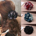 Fashion Fabric Big Rose Flower Claw Clips For Women Hair Clip Elegant Girl Hair Pins Hair Accessories Yao Store.