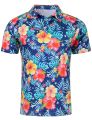 Summer Mens T-hirts Hawaii 3d Printed Casual Polo Shirt Short Sleeve Button Up Shirts Male Loose Comfortable Top Trendy Unisex. 