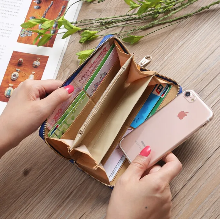 Women%20PU%20Leather%20Embroidery%20Floral%20Wallet%20with%20Zipper%20Card%20Holder,%20Blue,%20Red,%20Black,%20Pink,%2020x10%20CM%20-%20Image%204