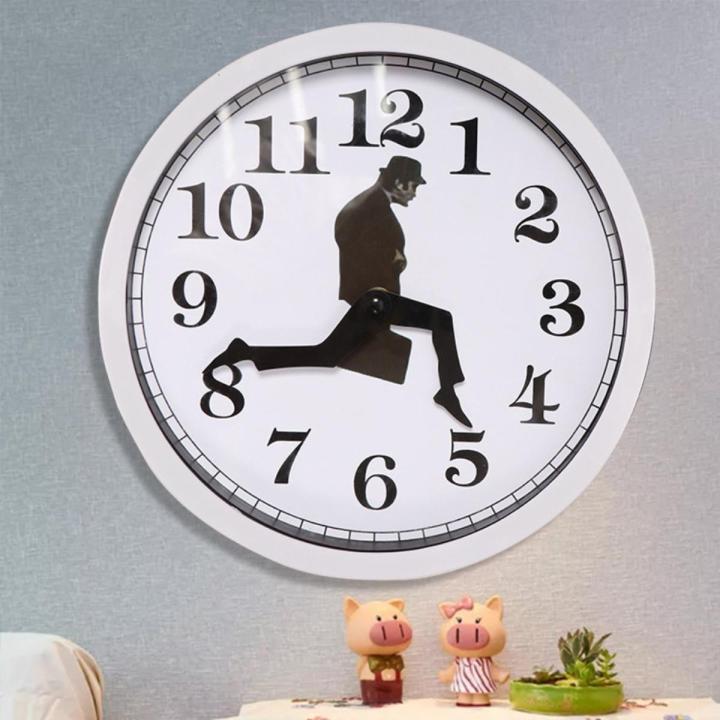 2021 Ministry of Silly Walks Clock-British Comedy Inspired Ministry of Monty Python Silly Walk Wall Clock