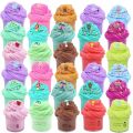 Beautiful Mixing Fluffy DIY Slime Toys Floam Slime Charm Scented Stress Relief Plasticine Gum Polymer Clay Gift For Kids 60-70ml. 
