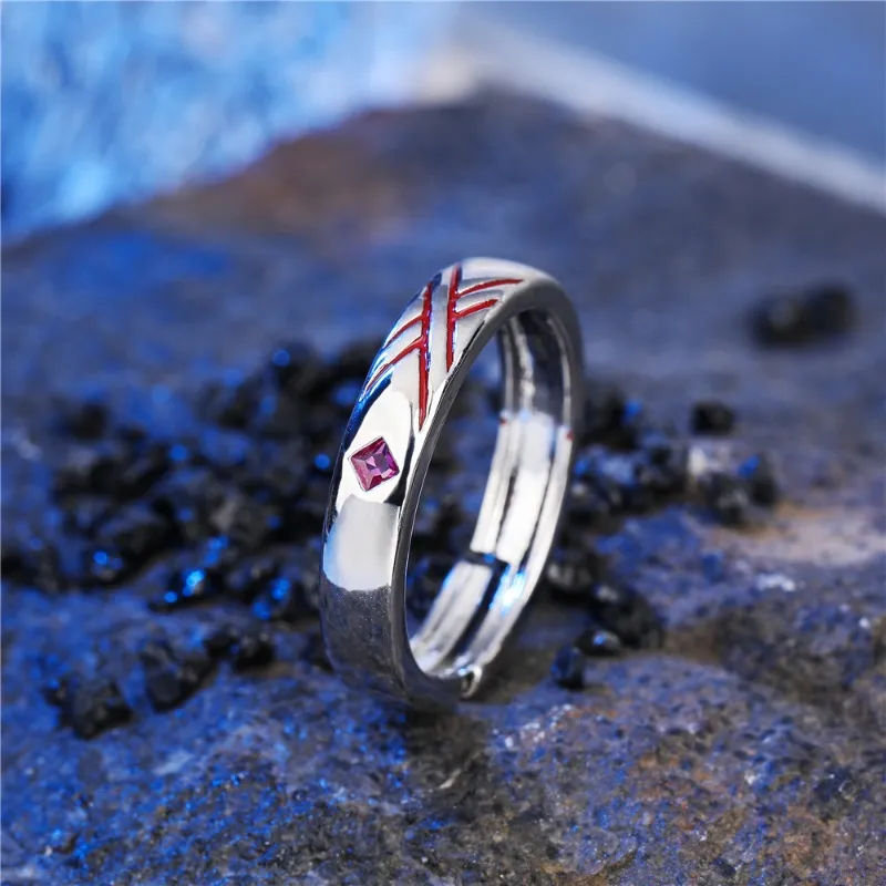Darling in The FRANXX Zero Two 02 - Cosplay Sombreros/Alfiler/Llavero/Collar Colgante joyería de Moda, Accesorios para decoración