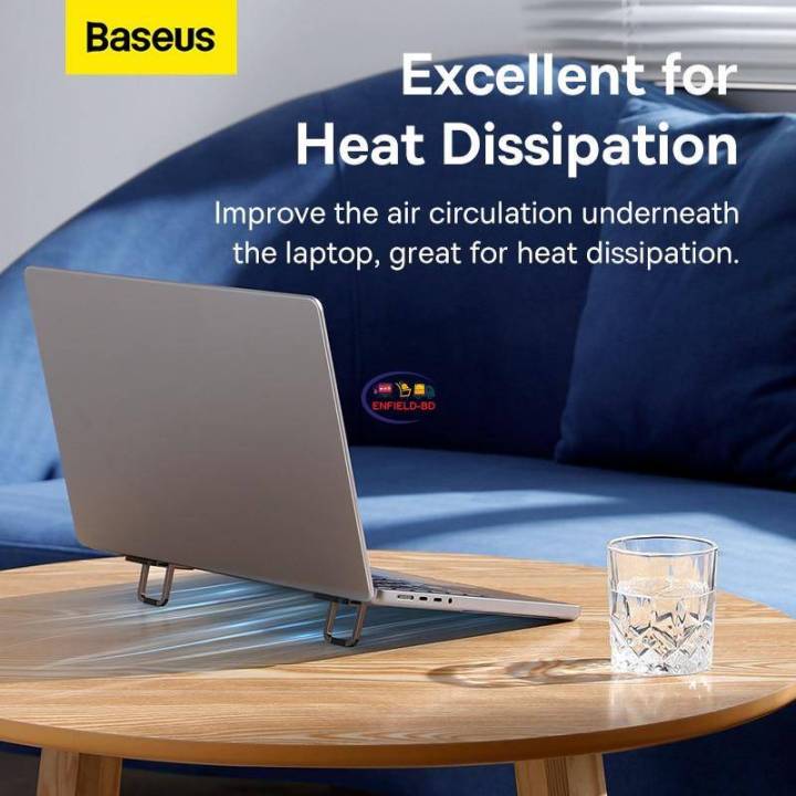 Baseus Adjustable Laptop Stand For Laptops Aluminum Desktop Laptop Bracket Mini Cooling Stand