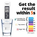 Digital Water Quality Tester,Portable 3 In1 TDS/Temp/EC Meter Tester 0-9990ppm Conductivity Detector Water Quality Monitor Purity Measure Tool for Pool.