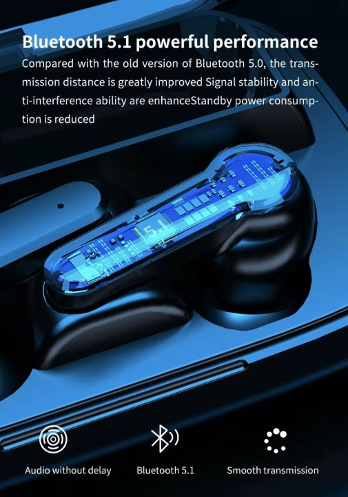 "M19%20TWS%20Bluetooth%20Earbuds%20M19%20TWS%20Bluetooth%20Earbuds%20Touch%20Control%20Wireless%20Bluetooth%205.1%20Headphones%20With%20Microphone%20Waterproof%20Earbuds%20Headsets"%20-%20Image%208