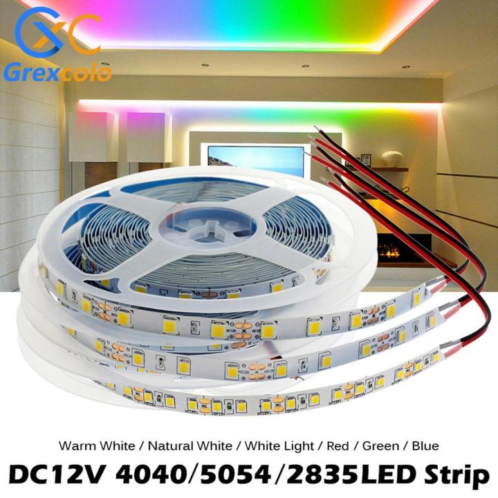 LED Strip Light DC 12V High Lumen LED Tape 4040/5054 SMD2835 Flexible Ribbon DIY LED Light Strip White Blue Green Red Tape Diode-Blue-SMD4040 - 60LEDs--