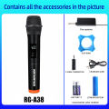 RAYHAYES Professional Wireless Microphone Original UHF Dual Handheld Karaoke Wireless Microphone with Receiver Mikrofon. 