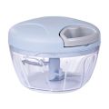 Hand Manual Blender, Vegetable Cutter & Manual Meat Grinder - 500ml, 3-Blade.
