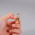 5/10/20pcs Swivel Clasps with D Ring Lanyard Snap Hooks Keychain Clip Hook Metal Lobster Claw Clasp for Keyrings Crafting Sewing.