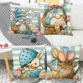 Throw Pillow Covers Spring Easter Pillowcase for Sofa Living Room Bedroom. 