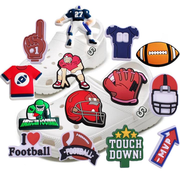 Football Helmet Crocs Jibbitz Football NFL New England Patriots
