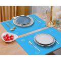 Silicon Baking Mat-(50 * 40 cm)-Blue-1Pcs -Ice Cream Stick.